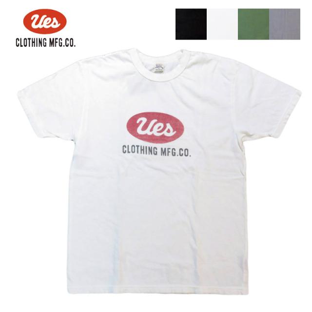 UES ウエス UESロゴ 半袖 Tシャツ バインダーネック 652501