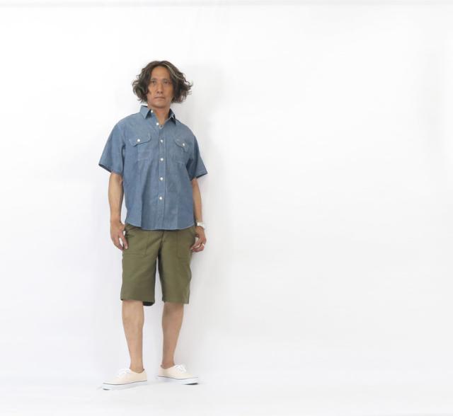 バズリクソンズ BUZZ RICKSON'S QM SHADE 107 TYPE 1 コットンサテン ショートパンツ OLIVE GREEN ショーツ BR51735_5