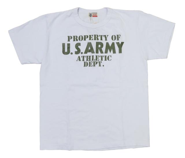 バズリクソンズ BUZZ RICKSON'S 半袖 プリント Tシャツ Made in U.S.A " PROPERTY OF U.S.ARMY ATHLETIC DEPT. " BR79348