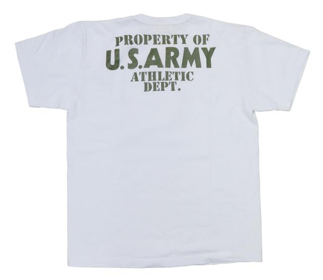 バズリクソンズ BUZZ RICKSON'S 半袖 プリント Tシャツ Made in U.S.A " PROPERTY OF U.S.ARMY ATHLETIC DEPT. " BR79348