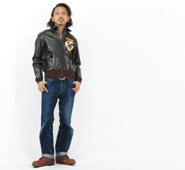 トイズマッコイTOYS McCOY A-2 レザー フライトジャケット Eagle