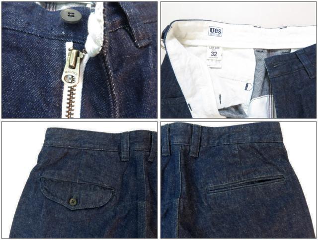 UES ウエス デニム ショーツ デニム/ウォバッシュ ショートパンツ ハーフパンツ 45D-I 