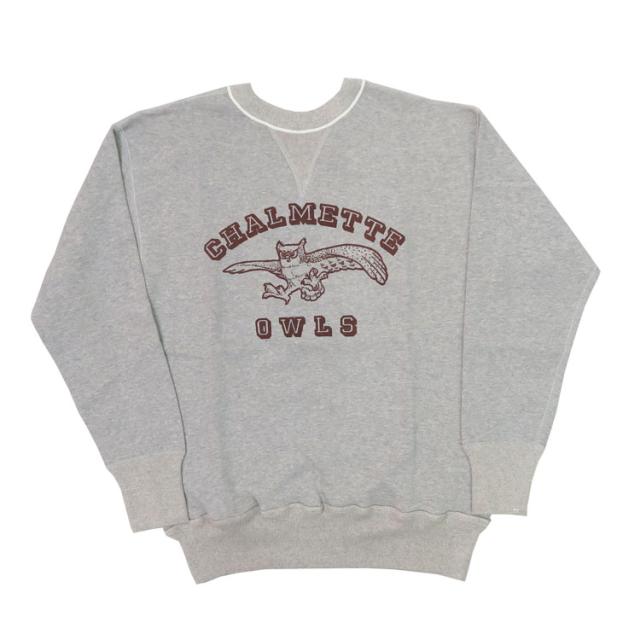 ウェアハウス WAREHOUSE 長袖 クルーネック プリント スウェット 4本針 CHALMETTE WH401_1