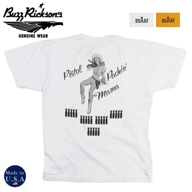 バズリクソンズ BUZZ RICKSON'S 半袖Tシャツ プリント S/S T-SHIRTS "PISTOL PACKIN' MAMA" BR79780【2026年春夏新作】