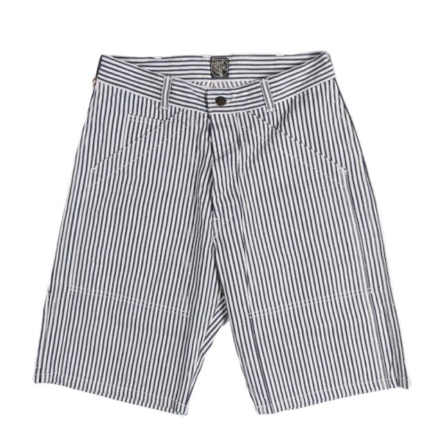 SUGAR CANE シュガーケーン FICTION ROMANCE 6oz.インディゴストライプダブルニーショーツ ショートパンツ ハーフパンツ SC52640 【2026年春夏新作】