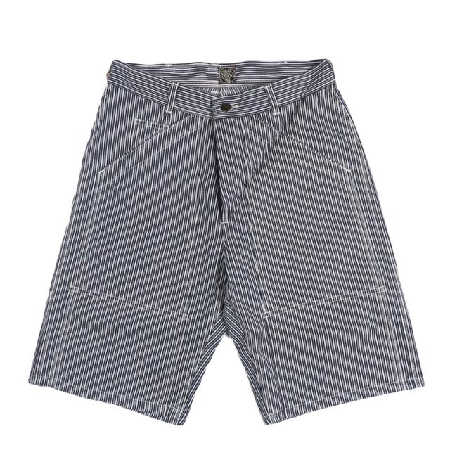 SUGAR CANE シュガーケーン FICTION ROMANCE 6oz.インディゴストライプダブルニーショーツ ショートパンツ ハーフパンツ SC52640 【2026年春夏新作】