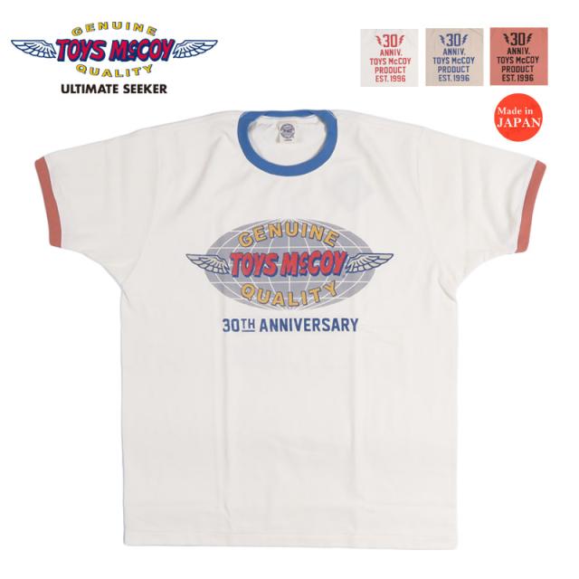 トイズマッコイTOYSMcCOY 半袖 30周年ロゴTシャツ JOHNNY RINGER TEE 30TH ANNIVERSARY TMC2609【2026年春夏新作】