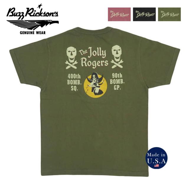 バズリクソンズ BUZZ RICKSON'S 半袖 ポケットTシャツ プリント 