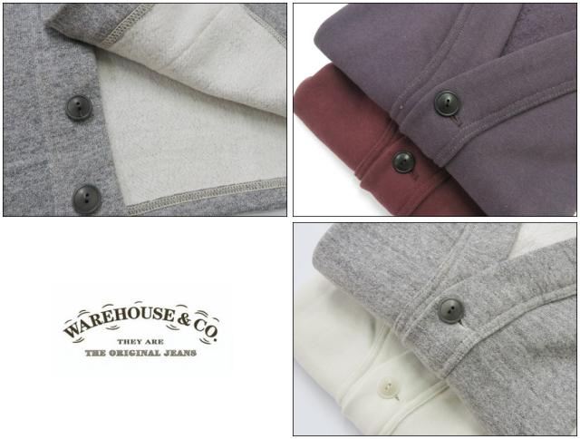 ウェアハウス WAREHOUSE 長袖 4本針スウェットカーディガン 4NEEDLES SWEAT CARDIGAN Lot.498 【2026年春夏新作】