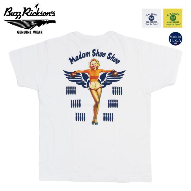 バズリクソンズ BUZZ RICKSON'S 半袖Tシャツ プリント S/S T-SHIRTS "MADAM SHOO SHOO" BR79708【2026年春夏新作】