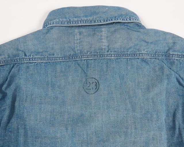 フルカウント FULLCOUNT 5oz シャンブレー 長袖 ワーク シャツ ユーズドウォッシュ Lot.4810HW-3 【2026年春夏新作】_4