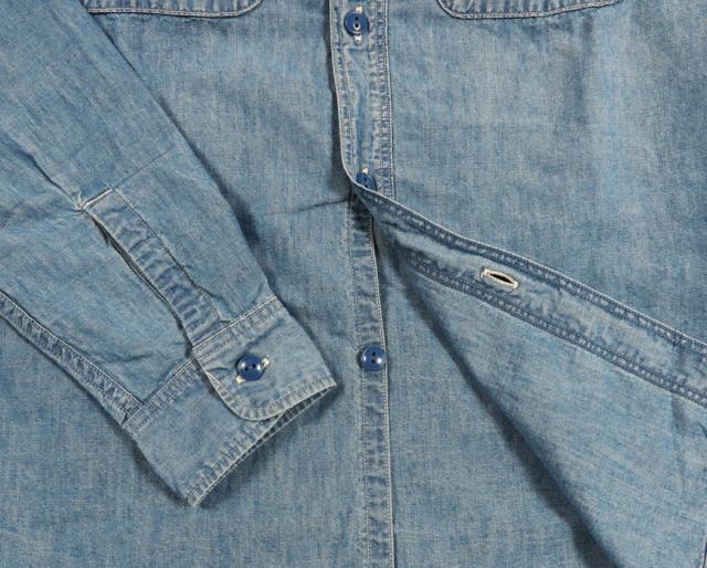フルカウント FULLCOUNT 5oz シャンブレー 長袖 ワーク シャツ ユーズドウォッシュ Lot.4810HW-3 【2026年春夏新作】_5