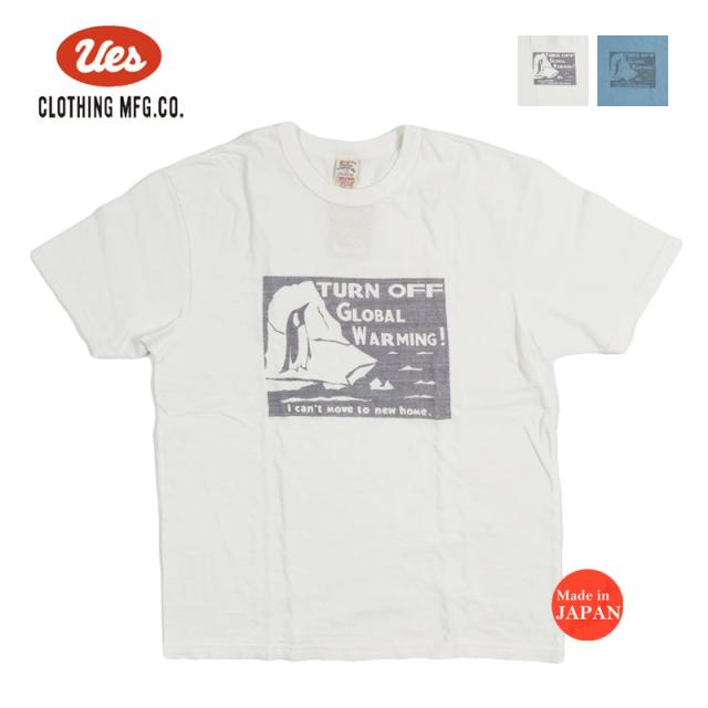 UES ウエス  半袖 Tシャツ バインダーネック "ペンギン" 652608【2026年春夏新作】