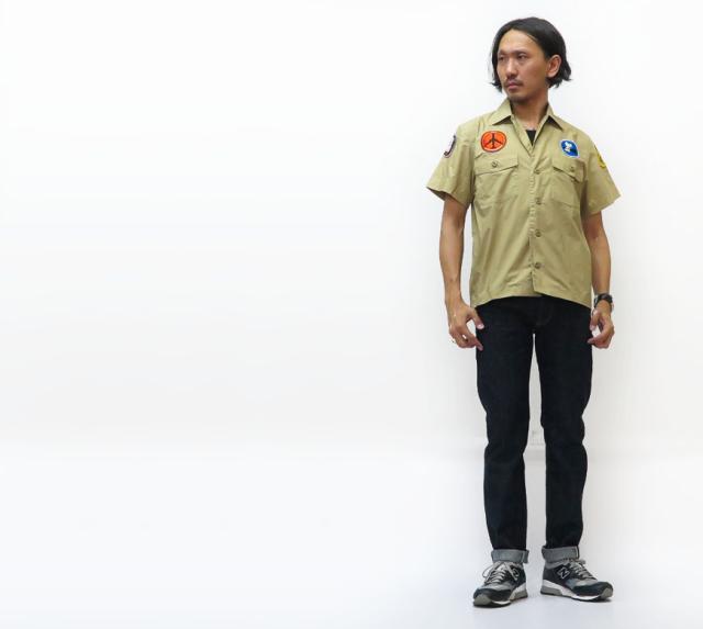 バズリクソンズ BUZZ RICKSON'S ベトナムシャツ 半袖  ワークシャツ "PEACE" BR38144