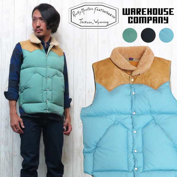 wh2116 ウェアハウス WAREHOUSE ROCKY MOUNTAIN FEATHERBED ロッキーマウンテン・フェザーベッド  クリスティーダウンベスト｜au PAY マーケット