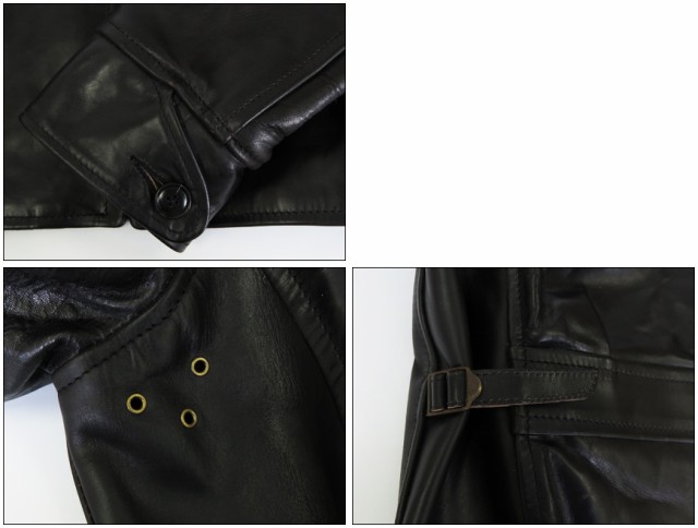 エアロレザー AERO LEATHER ライダースジャケット HALFBELT STF