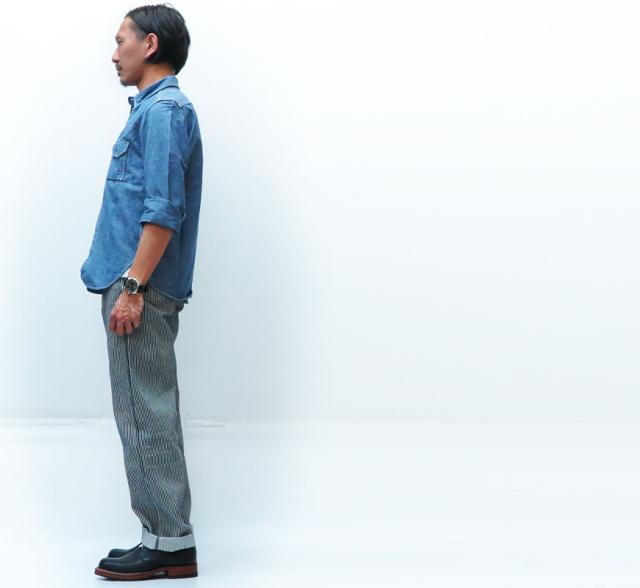 ダルチザン ステュディオ・ダ・ルチザン STUDIO DARTISAN 12.5oz ヒッコリーストライプ ペインターパンツ ワークパンツ 1802H【2019年 春