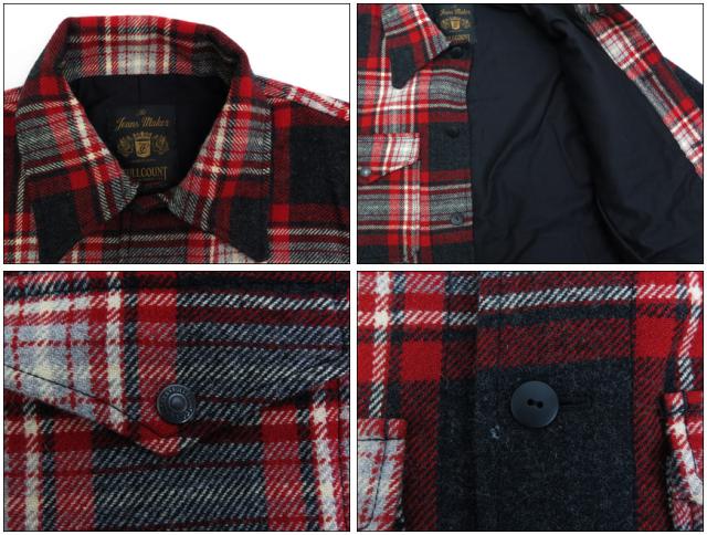 フルカウント FULLCOUNT 25周年限定 ブリティッシュウール チェック C.P.O シャツジャケット 25th BRITISH WOOL fc2897ex_3