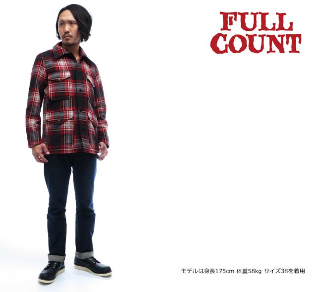 フルカウント FULLCOUNT 25周年限定 ブリティッシュウール チェック C.P.O シャツジャケット 25th BRITISH WOOL fc2897ex_4