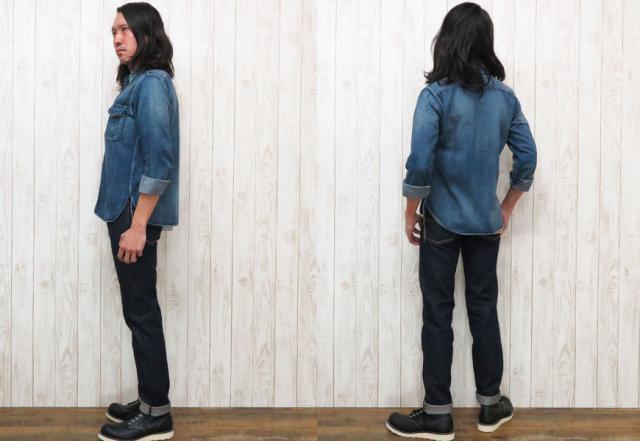 ウェア DELUXEWARE タイトストレート ジーンズ 14.3oz ディープインディゴ  dx075a