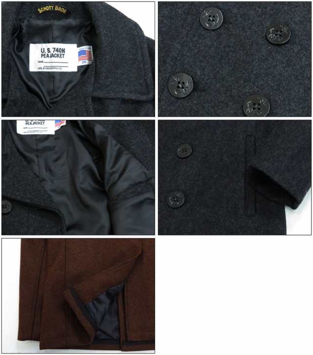 ショット Schott ピーコート 24oz 753US ライトウールメルトン ショット Schott ピーコート 24oz 753US ライトウールメルトン