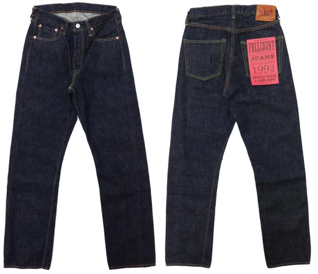 フルカウント FULLCOUNT 1101 ORIGINAL STRAIGHT ジーンズ オリジナルストレート 13.7oz ジンバブエコットン デニム