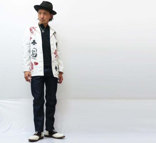 GANGSTERVILLE ギャングスタービル MOVESTER COAT ムーブスター コート ミディアム丈 コットンツイル ワーク 総柄 カバーオール_7