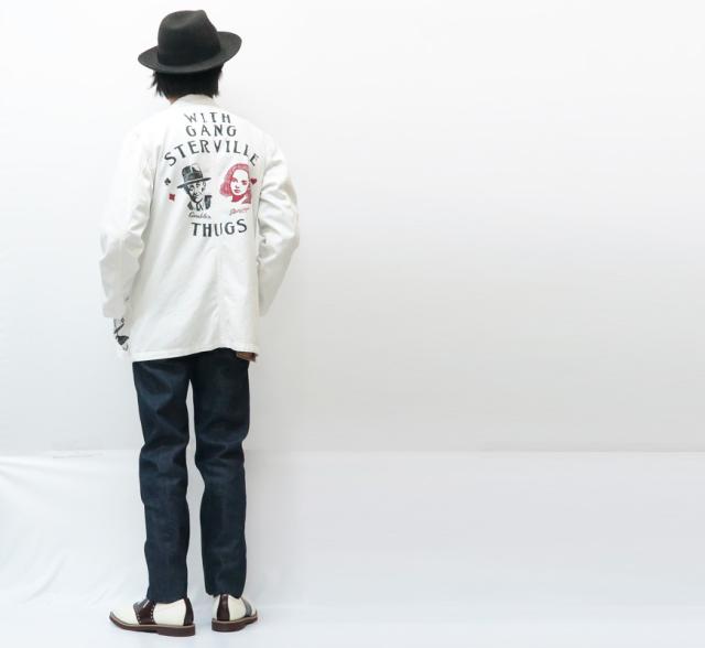 GANGSTERVILLE ギャングスタービル MOVESTER COAT ムーブスター コート ミディアム丈 コットンツイル ワーク 総柄 カバーオール_8