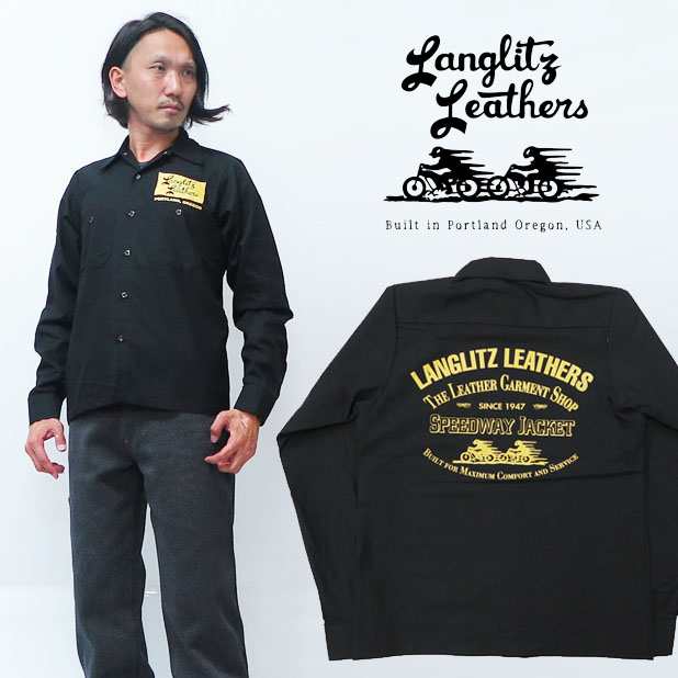 ラングリッツレザーズ Langlitz Leathers 長袖 プリント ワークシャツ LL272の通販は 16,280円
