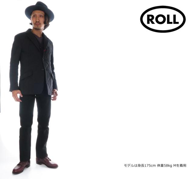 ROLL ロール キルティング テーラードジャケット ウール 3ボタン 04-71-443_4