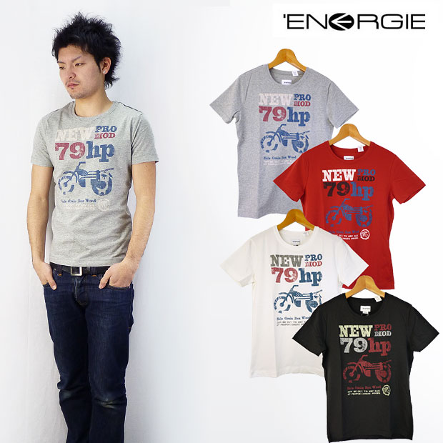 ENERGIE エナジー かすれプリント半袖Tシャツ 79hpの通販は 5,742円