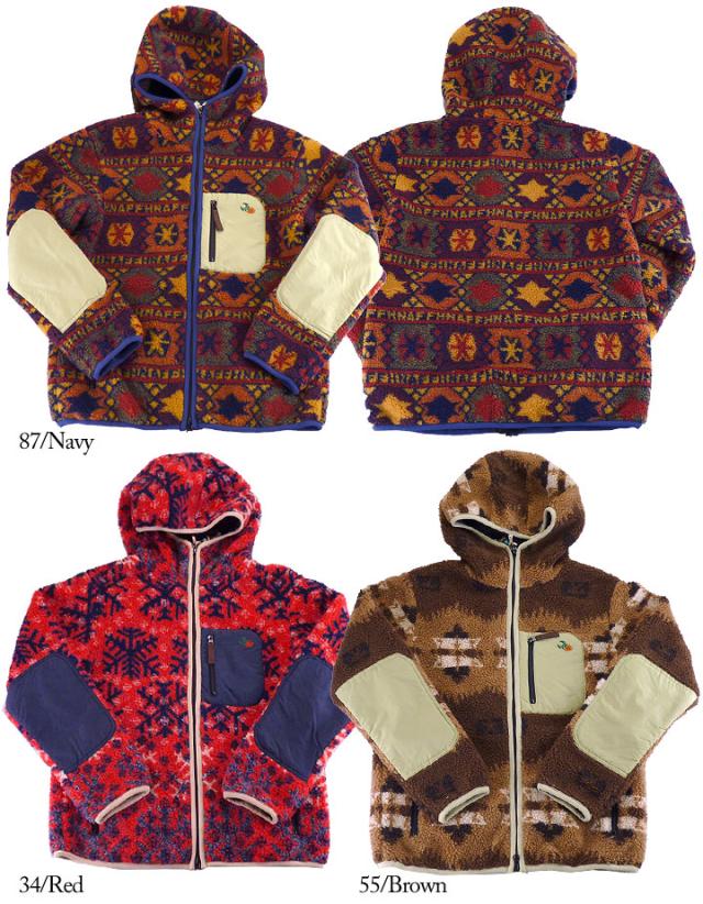 KU 空 クウフルジップフリースジャケット雪柄 冬市