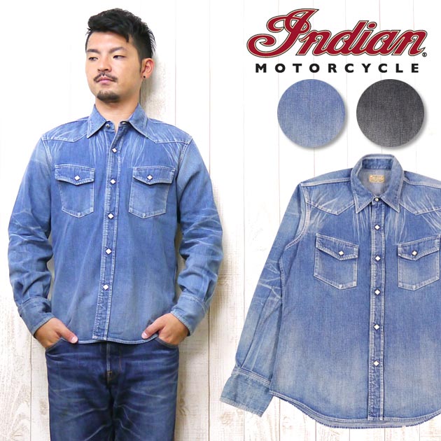 インディアンモーターサイクル Indian Motorcycle シャツ 長袖 ワーク コーデュロイ ストライプ im26770h