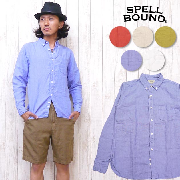 スペルバウンド SPELLBOUND 長袖 ボタンダウン シャツ B.D. リネン 46-098lの通販は 10,296円