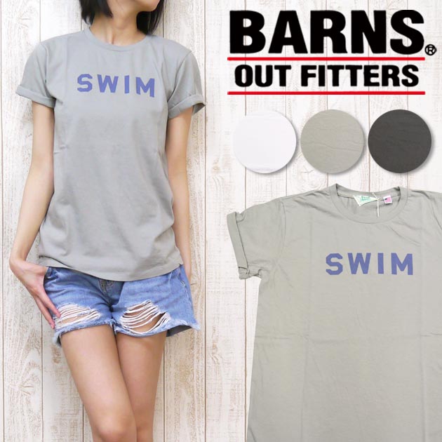 nrab BARNS Tシャツ 半袖 プリント SWIN Made in USA　USA製 コットン レディース nb-3317の通販は