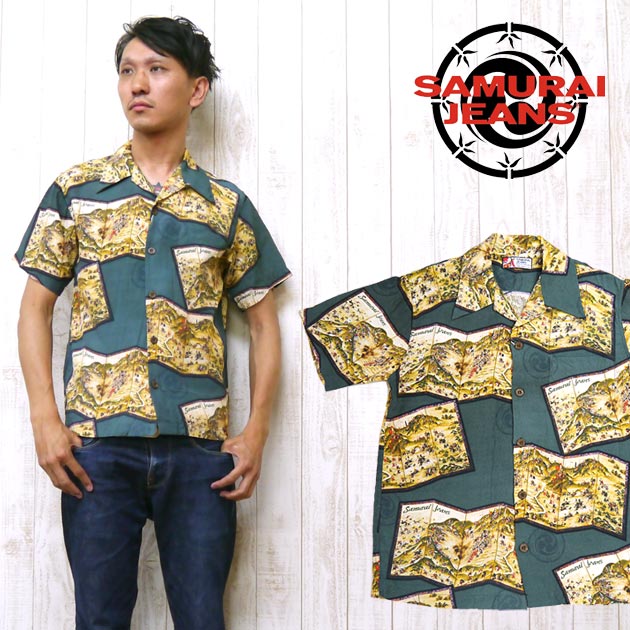 サムライジーンズ SAMURAI JEANS アロハシャツ ハワイアンシャツ