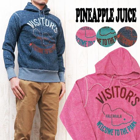 Pineapple Juice パイナップルジュース サーフテイストスウェット（トレーナー）パーカー VISITORS pj1193046