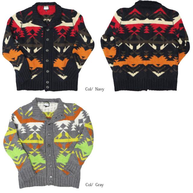 トム＆ホーク TOM&HAWK カーディガン セーター ネイティブ Butch Cassidy th39135