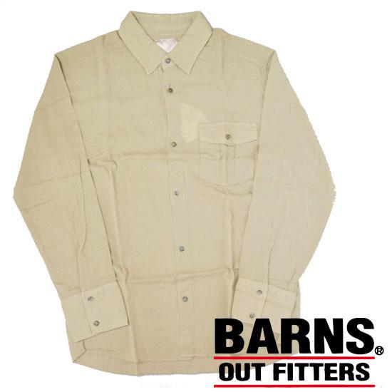 ベスチャー バーンズ VESTURE BARNS 和風 長袖 コットンシャツ ラメ混 vb-6163