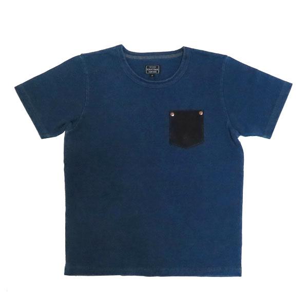 Schott ショット レディース インディゴ レザー ポケット Ｔシャツ 半袖 sch3273016_1