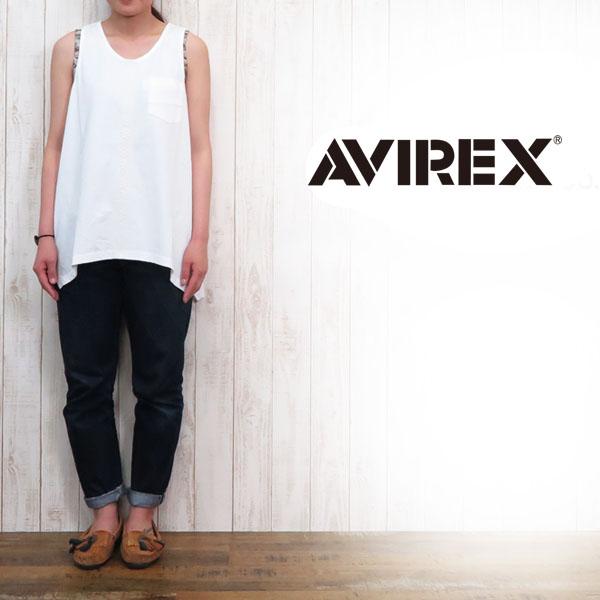 AVIREX アビレックス アヴィレックス レディース チュニック Tシャツ ショートスリーブ リブコンビ avi6263200_3