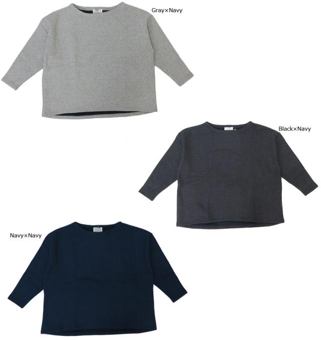 Saintete サンテテ レディース 長袖 ドロップショルダー Tシャツ 無地 日本製 MADE IN JAPAN UK101_1