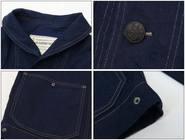 DALLES & CO ダリーズ＆コー U.S.NAVY カバーオール ジャケット デラックスウェア DELUXEWARE U.S.N.J.03