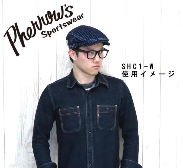 フェローズ Pherrows ハンチングキャップ ウォバッシュストライプ 日本製 SHC1-W_3