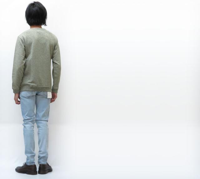 ジョンブル JOHNBULL パンツ フレックス スリム テーパード ジーンズ 5ポケット フェード 21142-17_4