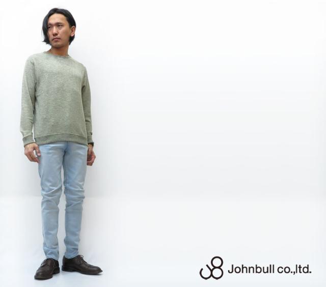 ジョンブル JOHNBULL パンツ フレックス スリム テーパード ジーンズ 5ポケット フェード 21142-17_5