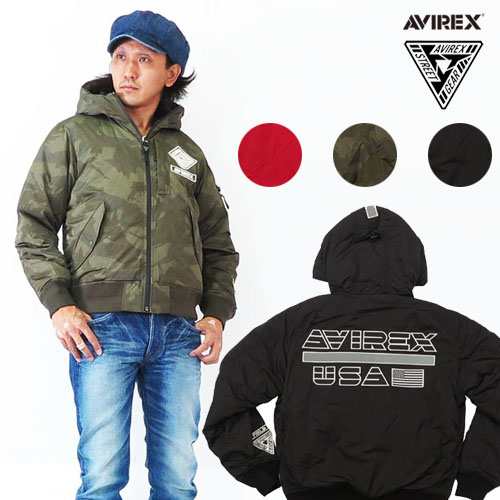 AVIREX アビレックス MA-1 フライトジャケット ソフトシェル 刺繍 ...