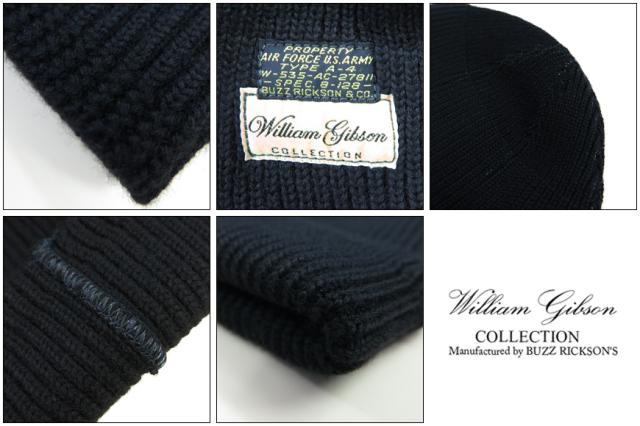 バズリクソンズ Buzz Ricksons ウィリアムギブソン A-4 ワッチキャップ ウール U.S.N.WILLIAM GIBSON br02272