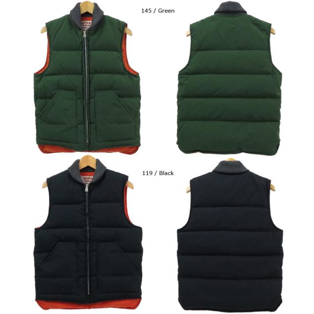 SUGAR CANE シュガーケーン COATED NYLON GOOSE DOWN VEST ダウンベスト ワークウエア sc14010_1