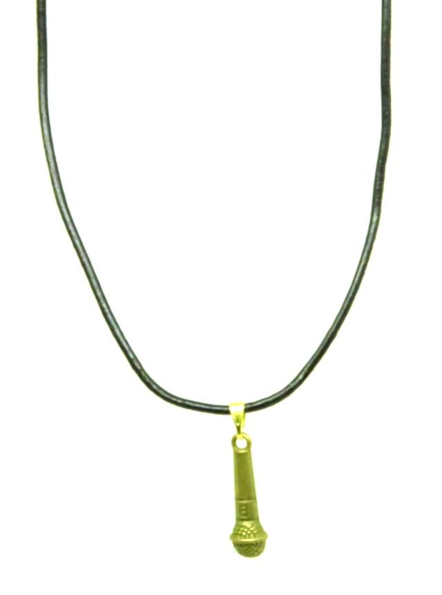 マイク ペンダント 牛本革紐付 チョーカー ネックレス ボーカル バンド カラオケ グッズ 歌 音楽の通販はau Pay マーケット Tuge9999